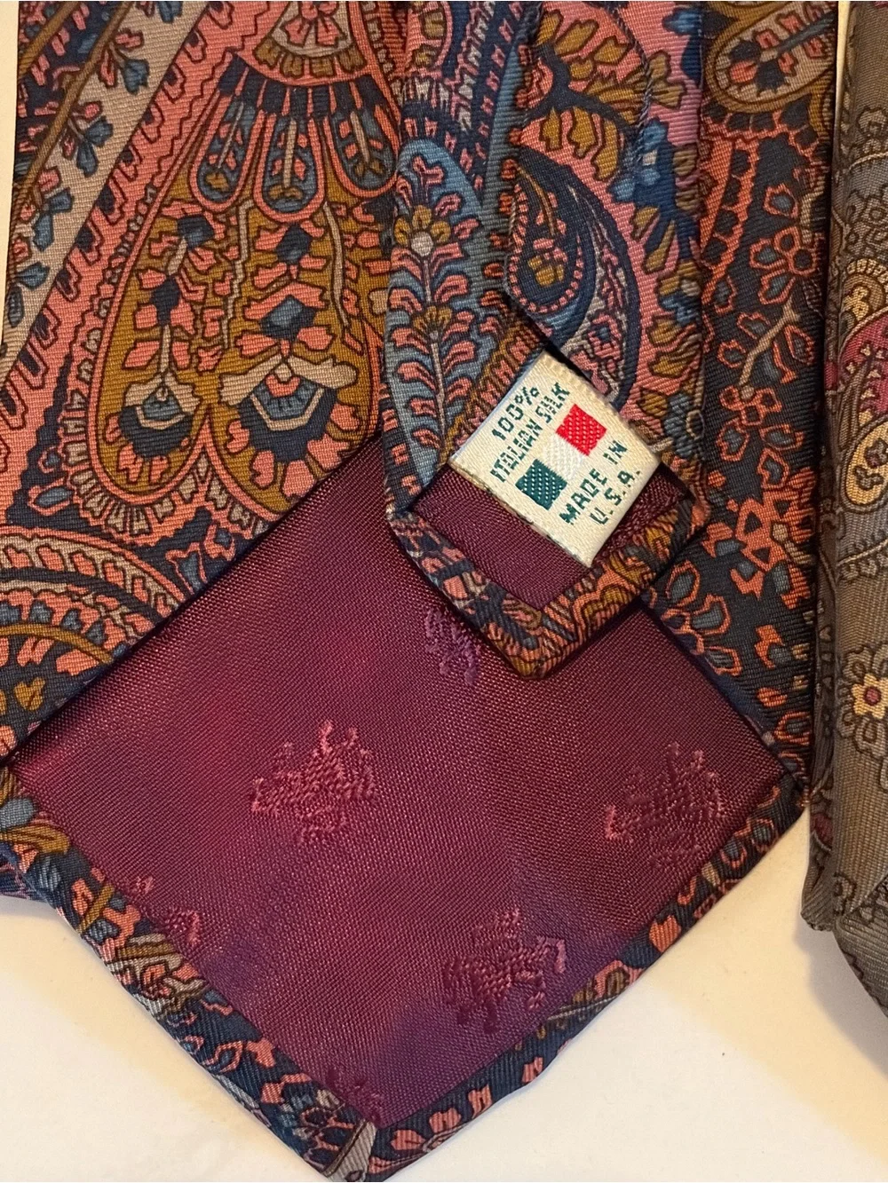 Vintage Men’s Designer Silk Tie Lot of 3
